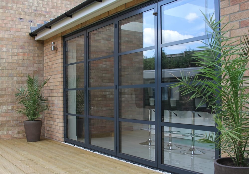 Aluminium Commercial entrance doors installed by Buckingham Installations